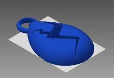 Lapis Lazuli Gem Keychain 3D Printer Model