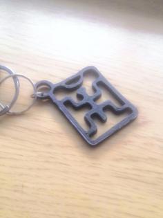 Picnic Keychain Logo 3D Printer Model