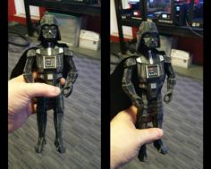 REMIX Low POLY Darth Vader Posable Figure! 3D Printer Model