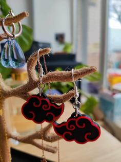 Akatsuki Cloud Earrings 3D Printer Model