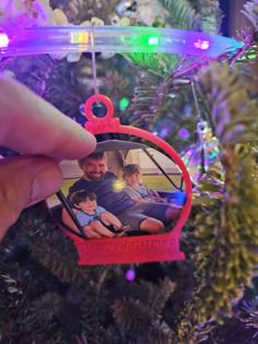 Custom Snow Globe Memory Ornament 3D Printer Model