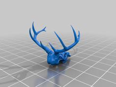 DEER SKULL 3D Printer Model