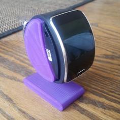 One Part Samsung Galaxy Gear S Stand With 20 Degree Tilt 3D Printer Model