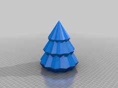 Christmas Tree LED Lamp 3D Printer Model