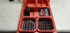 10E Milwaukee Packout Bit Organizers 3D Printer Model