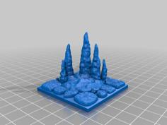 Stalagmite Floor Tile Remix OpenForge 2.0 Ish 3D Printer Model