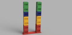 Temperature Calibration 3D Printer Model