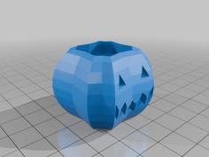 Happy Low Poly Pumpkin 3D Printer Model