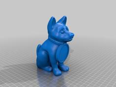 Puppy With Collar 3D Printer Model