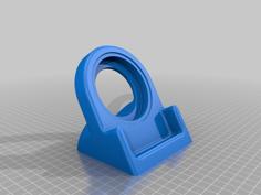 Shorter Qi Charger Stand For IKEA RÄLLEN 3D Printer Model