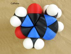 Space-filling Molecular Models: Caffeine Adventure Set 3D Printer Model