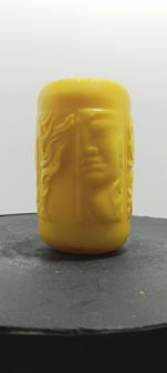 Cylindrical Vessel With An Embossed Design Of Buddha 3D Printer Model