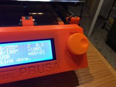 Prusa I3 MK2 LCD Round Knob 3D Printer Model