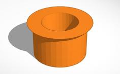 37mm Powder Bushing / Cup 40 Grain Capacity For Reloadable Shells For Flare Launcher Use 3D Printer Model