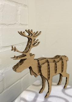 Laser Cut Reindeer