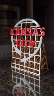 Laser Cut Kansas City Western Auto Sign 3D Printer Model