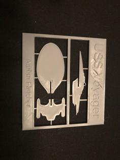 USS Voyager Card Kit 3D Printer Model