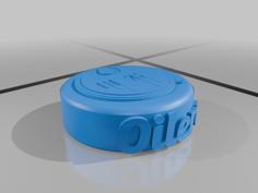 Edmonton Oilers Hockey Puck 3D Printer Model