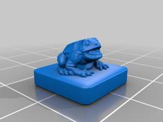 Toad On Bases (45mm, 25mm, 13mm) 3D Printer Model