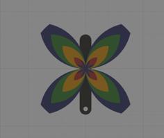 Butterfly Keychain 3D Printer Model