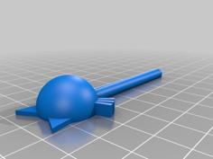 Kitty Hair Stick 3D Printer Model