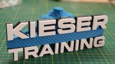 Kieser Training 3D Logo 3D Printer Model