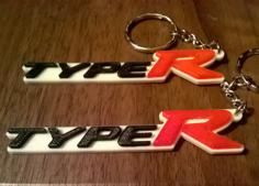 Honda Civic Type-R Keyring / Keyfob / Bag Charm 3D Printer Model