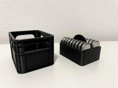 Beer Crate Battery Holder CR2032 (removable) 3D Printer Model