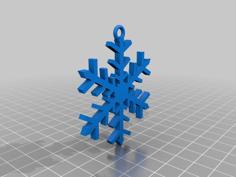 Tree Ornament Snowflake❄️ 3D Printer Model