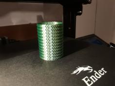 Zig-zag Vase/Container 3D Printer Model