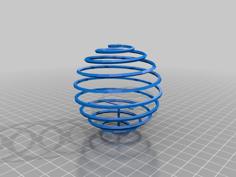 Dove In A Ball Ornament 3D Printer Model