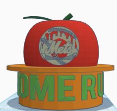 Mets Home Run Apple 3D Printer Model