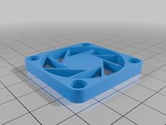 Flush Fit Aperture Fan Cover 3D Printer Model