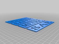 Toolbox Drawer Stencils 3D Printer Model