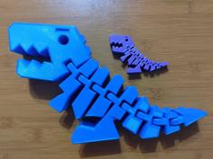 Flexi Rex – Separate Parts For Huge Prints – With Tenon 3D Printer Model