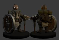 Dwarf Cleric Miniature 3D Printer Model