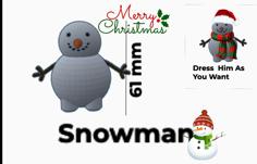 Snowman 3D Printer Model