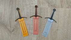 Sword Bookmark 3D Printer Model