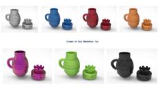 Crown Of Tea Miniature Toy 3D Printer Model