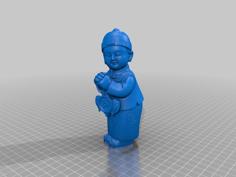 Girl And Boy “say Happy New Year To Each Other” 3D Printer Model