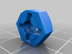 RC Wheel Hexagon 12mm 3D Printer Model