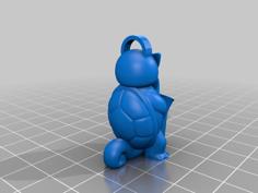 Squirtle Playing The Saxophone – Keychain Or Christmas Tree Ornament 3D Printer Model