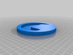 Black Mesa Logo 3D Printer Model