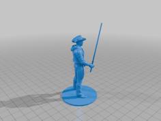 COWBOY WITH LIGHTSABER 3D Printer Model