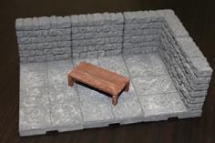 Rough Plank Table 3D Printer Model