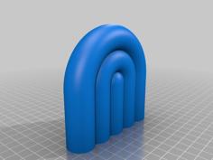 Rainbow Shaped Decor 3D Printer Model