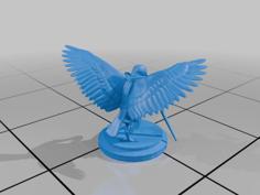 Pudgy Aarakocra Mini 3D Printer Model