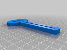 Toothpaste Tube Squeezer Key 3D Printer Model