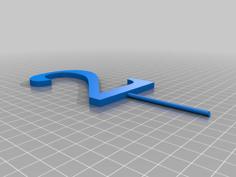 Number 2 Cake Topper 3D Printer Model