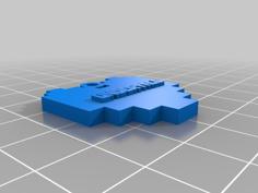 Undertale Keychain / Necklase 3D Printer Model